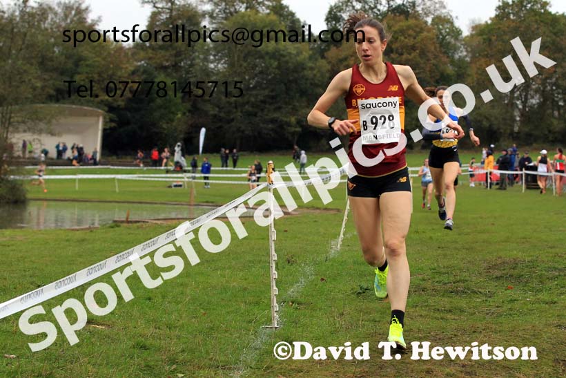 Senior Women, 2022 National Cross Country Relays, Berry Hill Park, Mansfield.  Photo: David T. Hewitson/Sports for All Pics